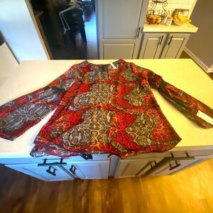 Women’s NY Collection blouse/jacket, NWT